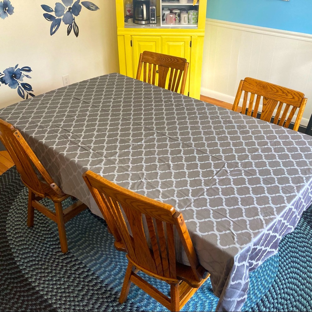 80” x 60” fabric table cloth